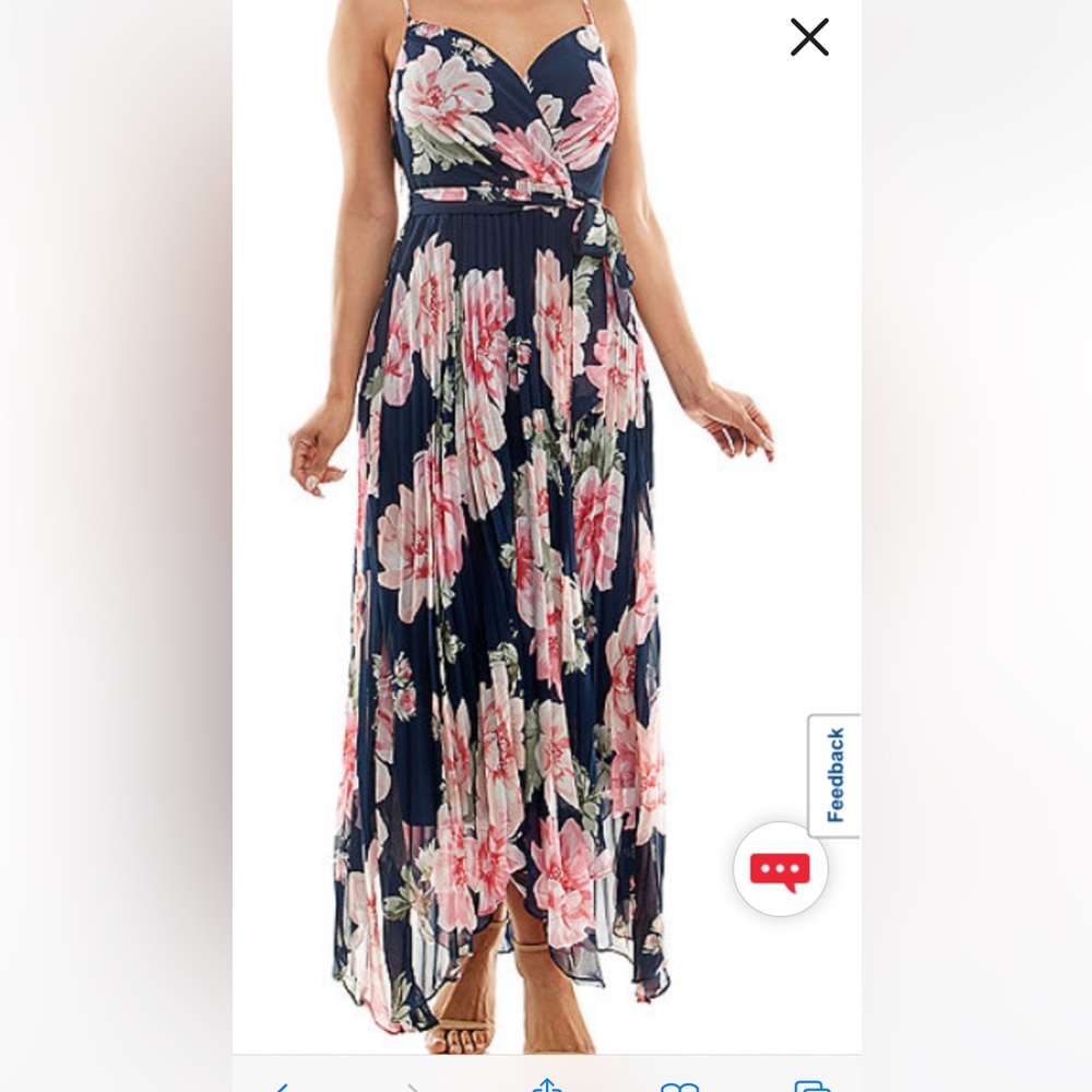 Navy floral women’s dress